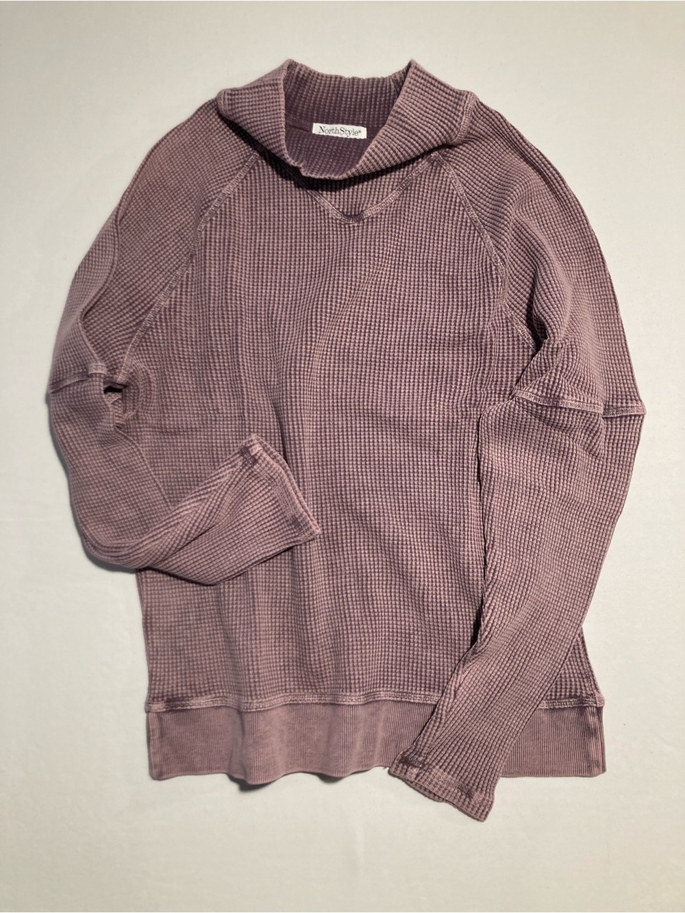 NorthStyle Women’s Waffle Knit Pullover Top/Sweater Size M